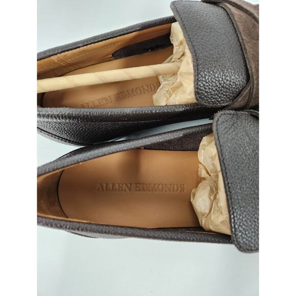 Allen Edmonds Men\'s Lawrence Dark Brown Shoes/Loafers, Size 8.5D, Classic/Formal main image 9